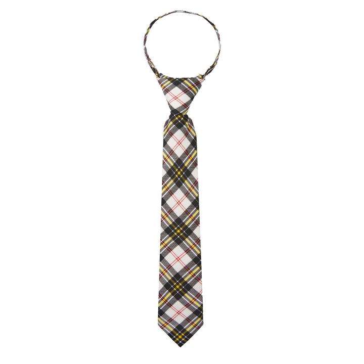 Kid's MacPherson Tartan Plaid 11" Zipper Tie