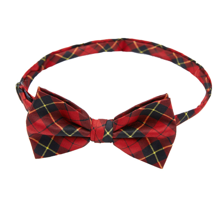Wallace Tartan Plaid Banded Bow Tie
