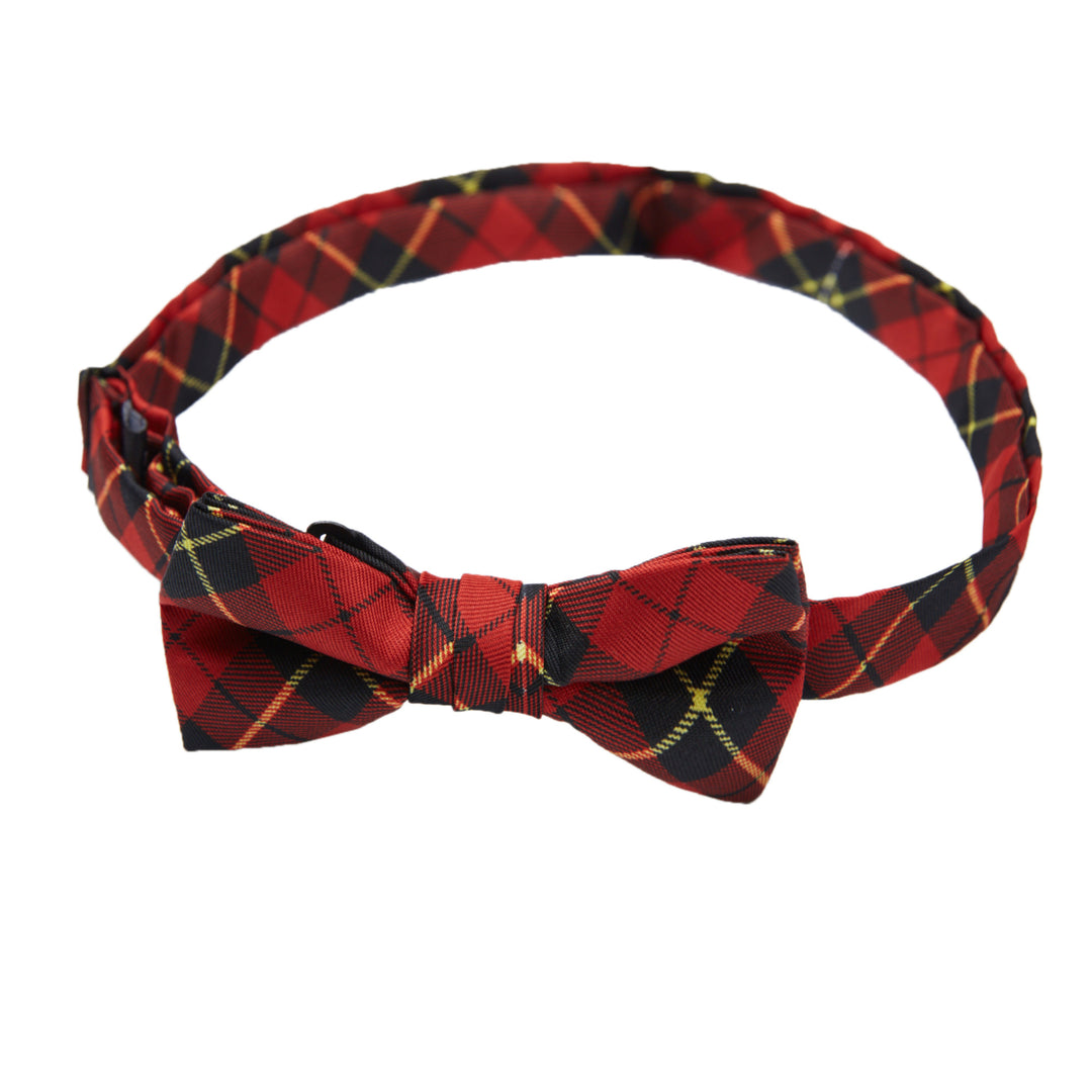 Kid's Wallace Tartan Plaid Banded Bow Tie