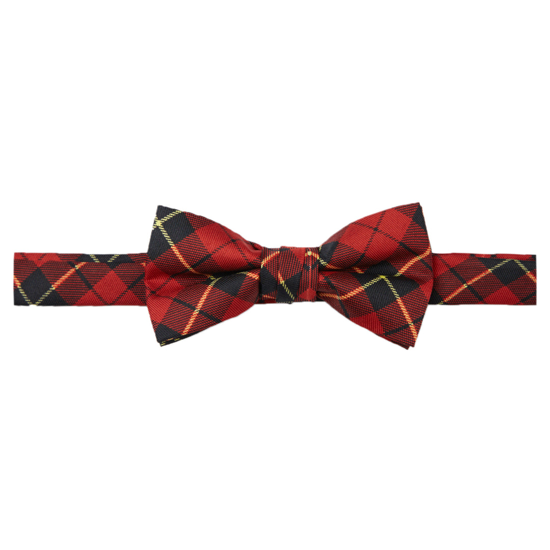 Kid's Wallace Tartan Plaid Banded Bow Tie