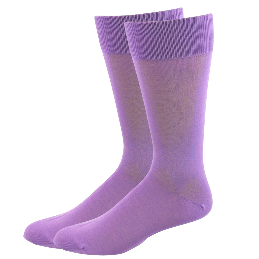 Solid Small Size Dress Socks - Lilac