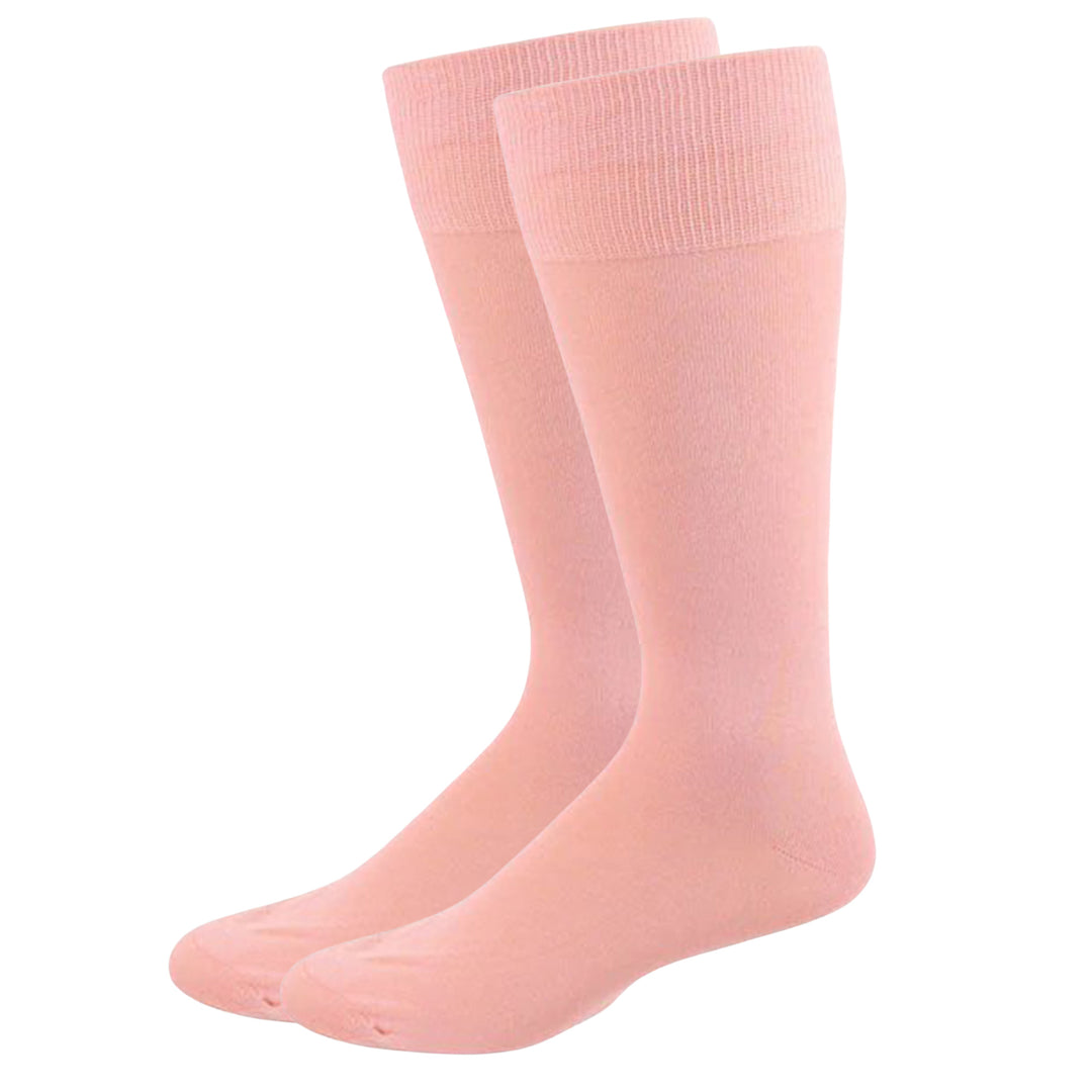 Solid Small Size Dress Socks - Pink
