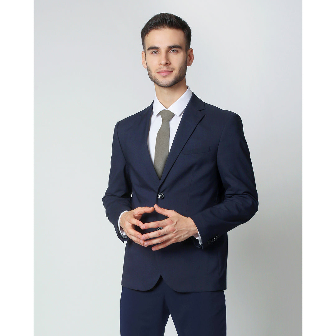 Watercolor Linen Slim Tie - Fern