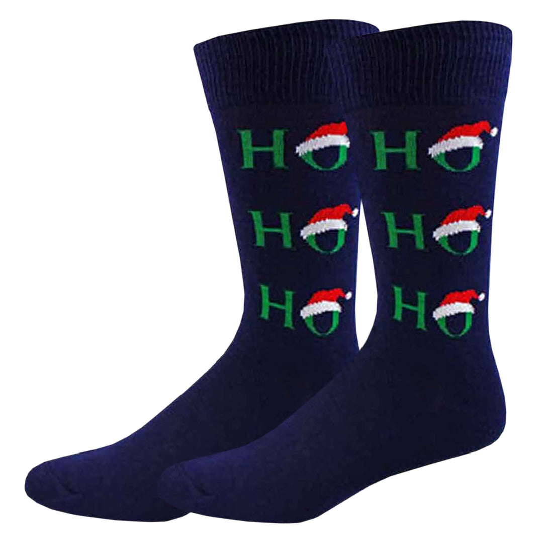 Men's Ho Ho Ho Christmas Hat Socks