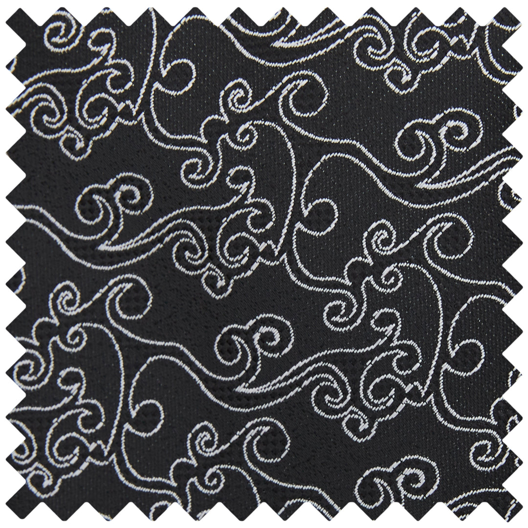 Bold Vine Tie - Black