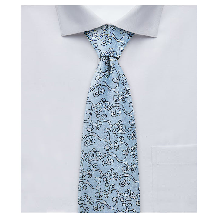 Bold Vine Tie - Blue