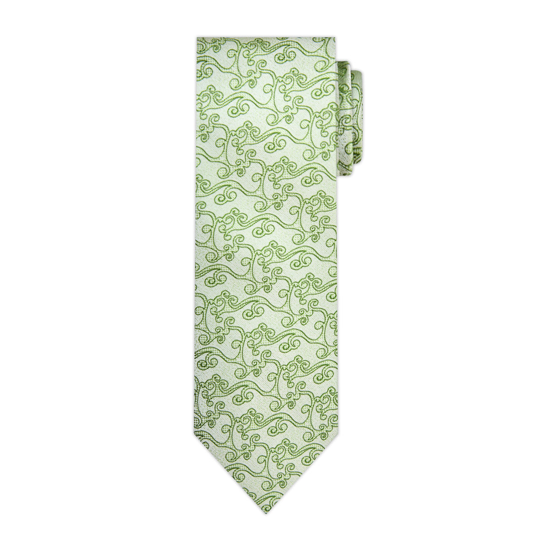 Bold Vine Tie - Green