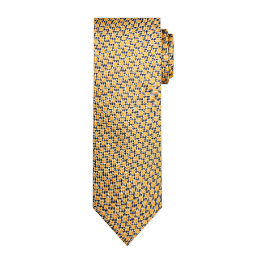 Zig Zag Tie - Yellow