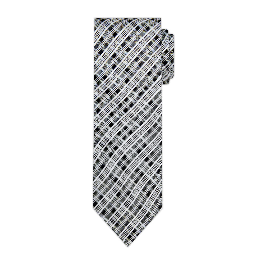 Plaid Tie - Black