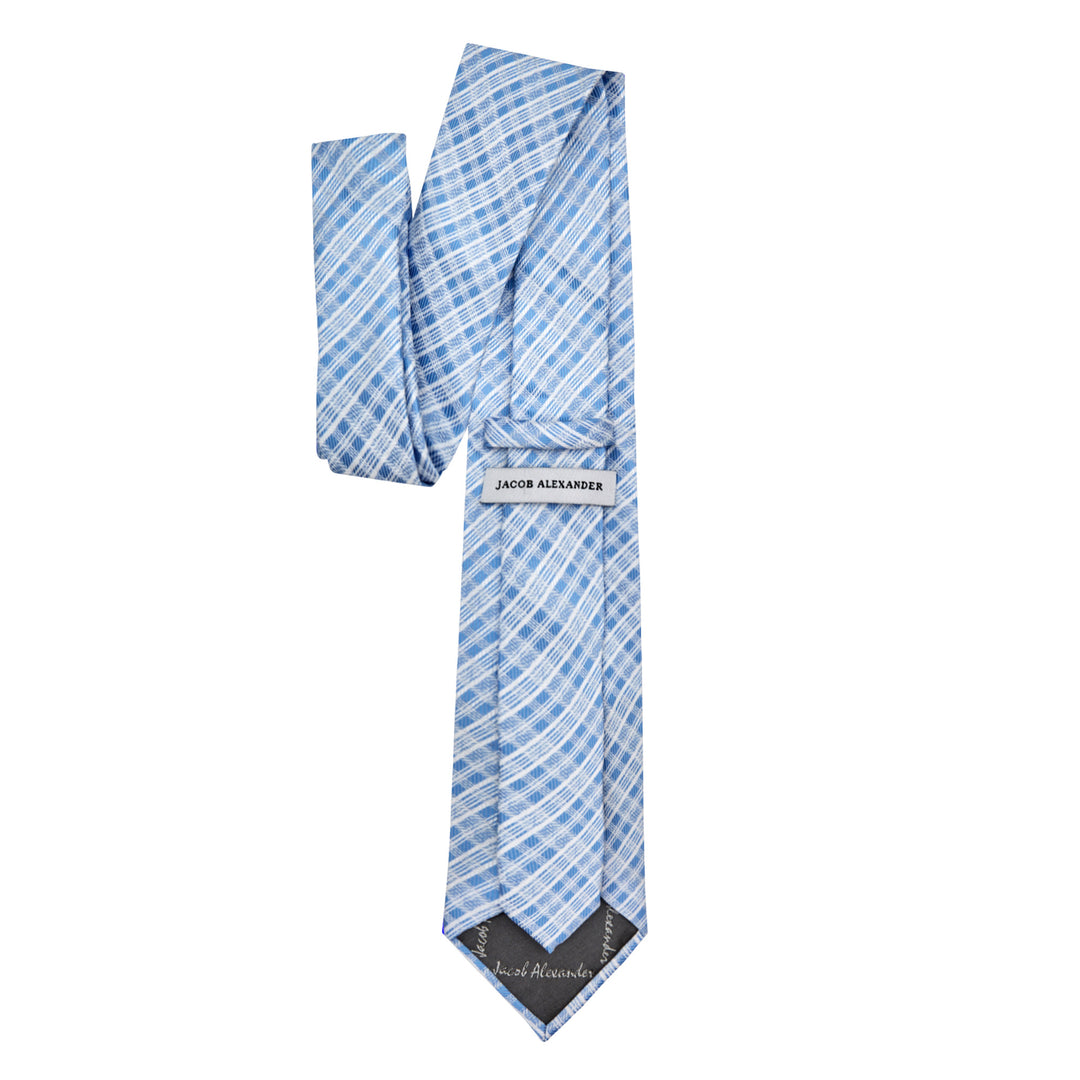 Plaid Tie - Blue