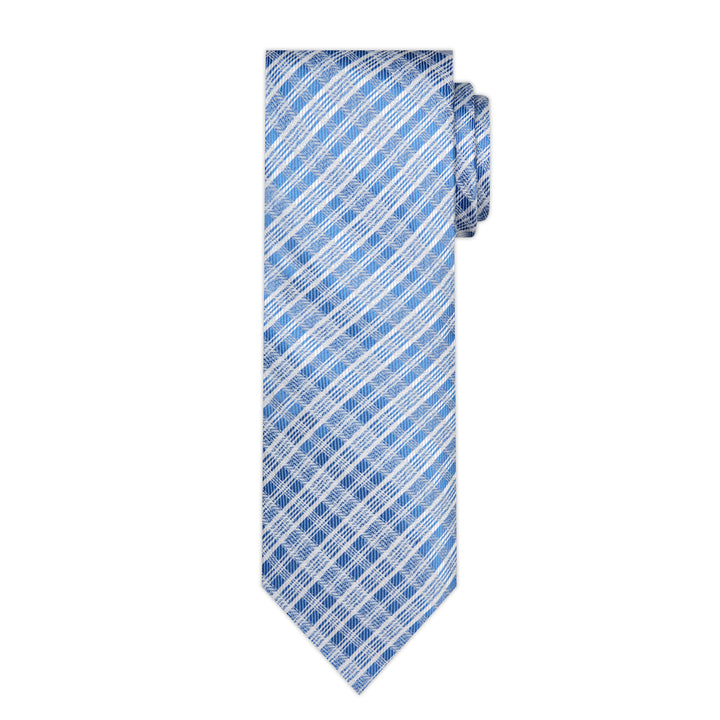 Plaid Tie - Blue