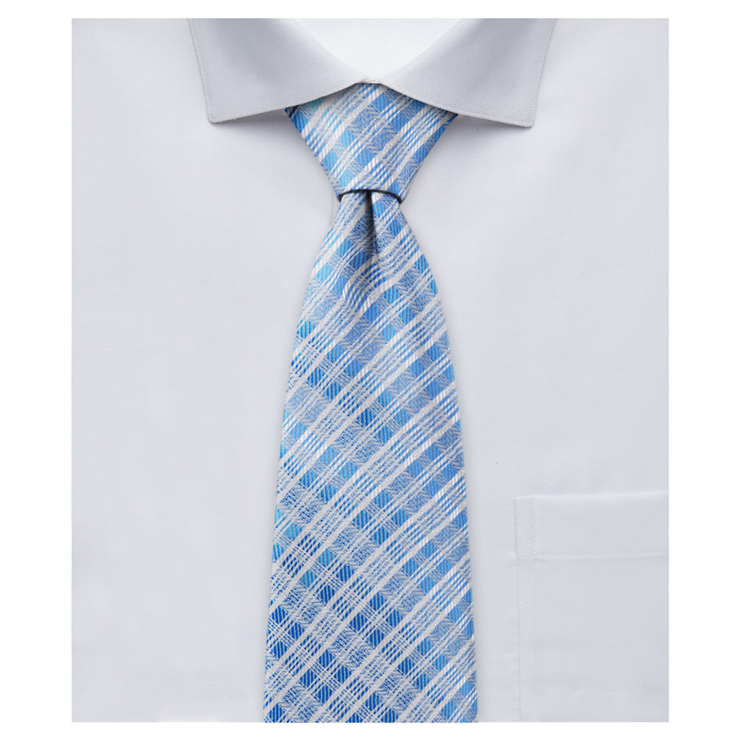 Plaid Tie - Blue