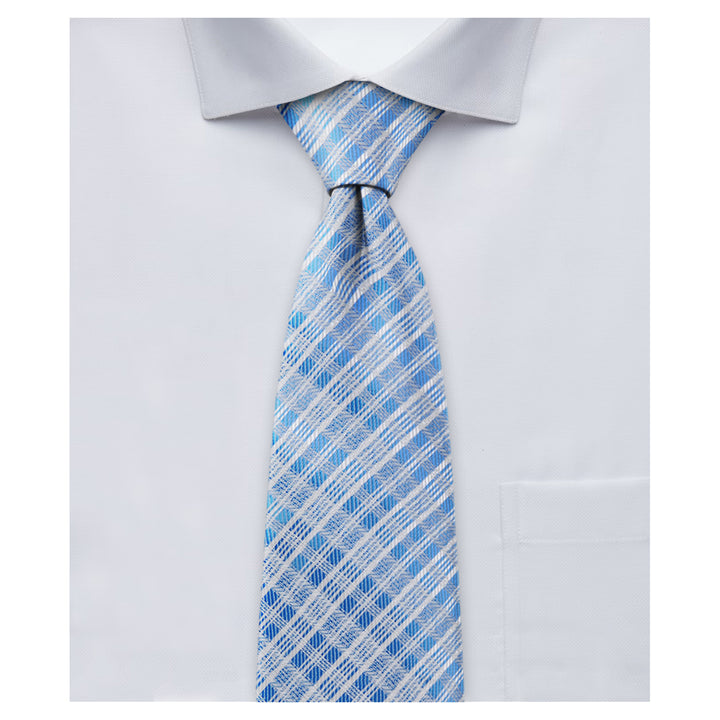 Plaid Tie - Blue