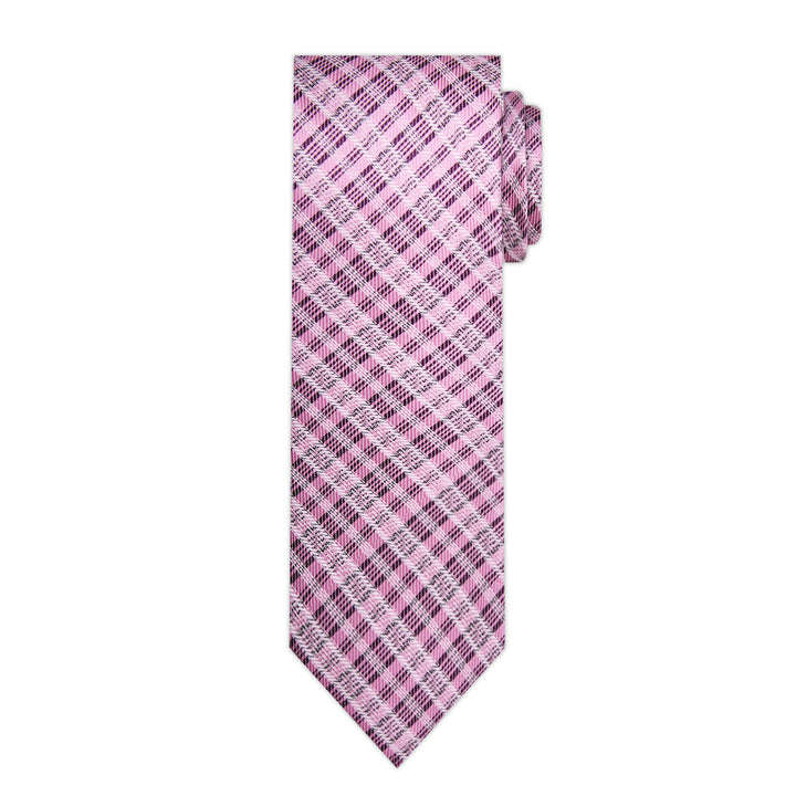 Plaid Tie - Pink