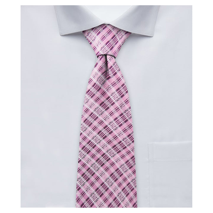 Plaid Tie - Pink