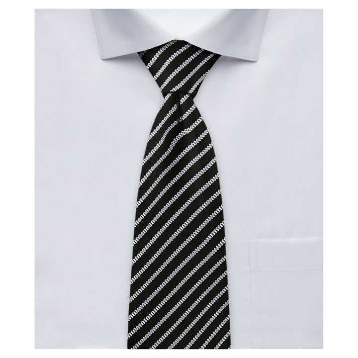 Stripes Tie - Black White