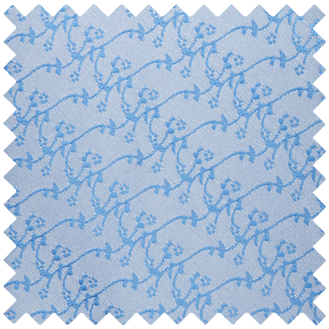 Delicate Vine Tie - Blue