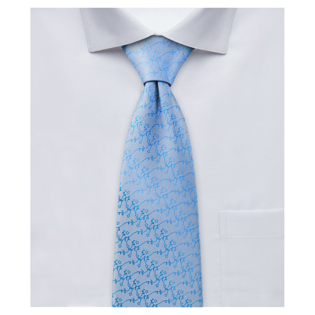 Wedding Delicate Vine Tie - Blue