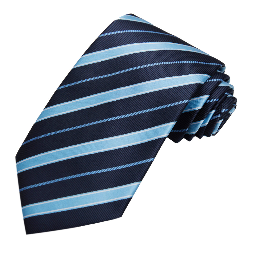 Stripes Tie - Light Blue