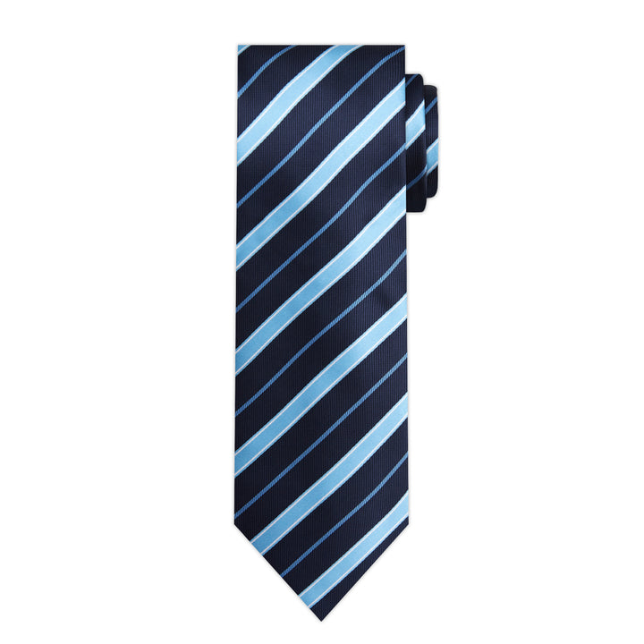 Stripes Tie - Light Blue