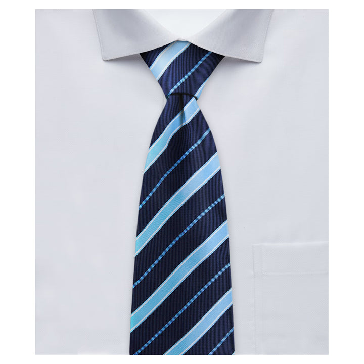 Stripes Tie - Light Blue