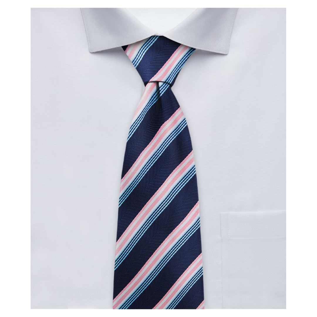 Chevron Stripes Tie - Pink