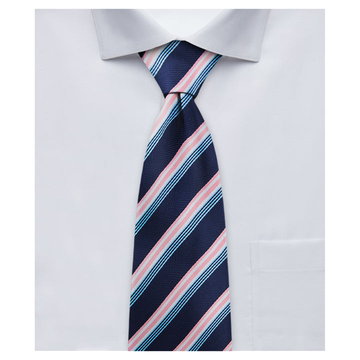 Chevron Stripes Tie - Pink