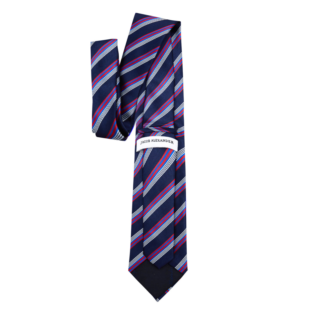 Chevron Stripes Tie - Red