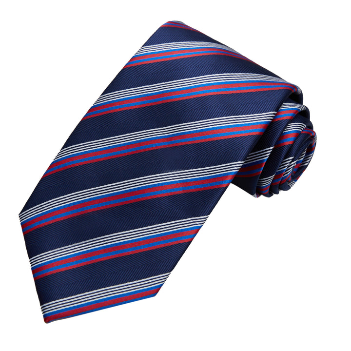 Chevron Stripes Tie - Red