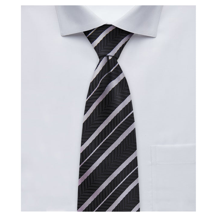 Chevron Stripes Tie - Gray