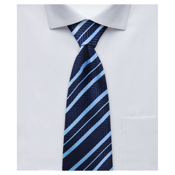 Chevron Stripes Tie - Blue