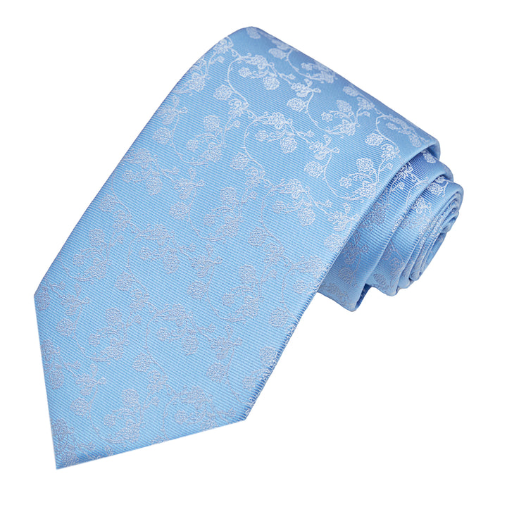 Floral Tie - Blue