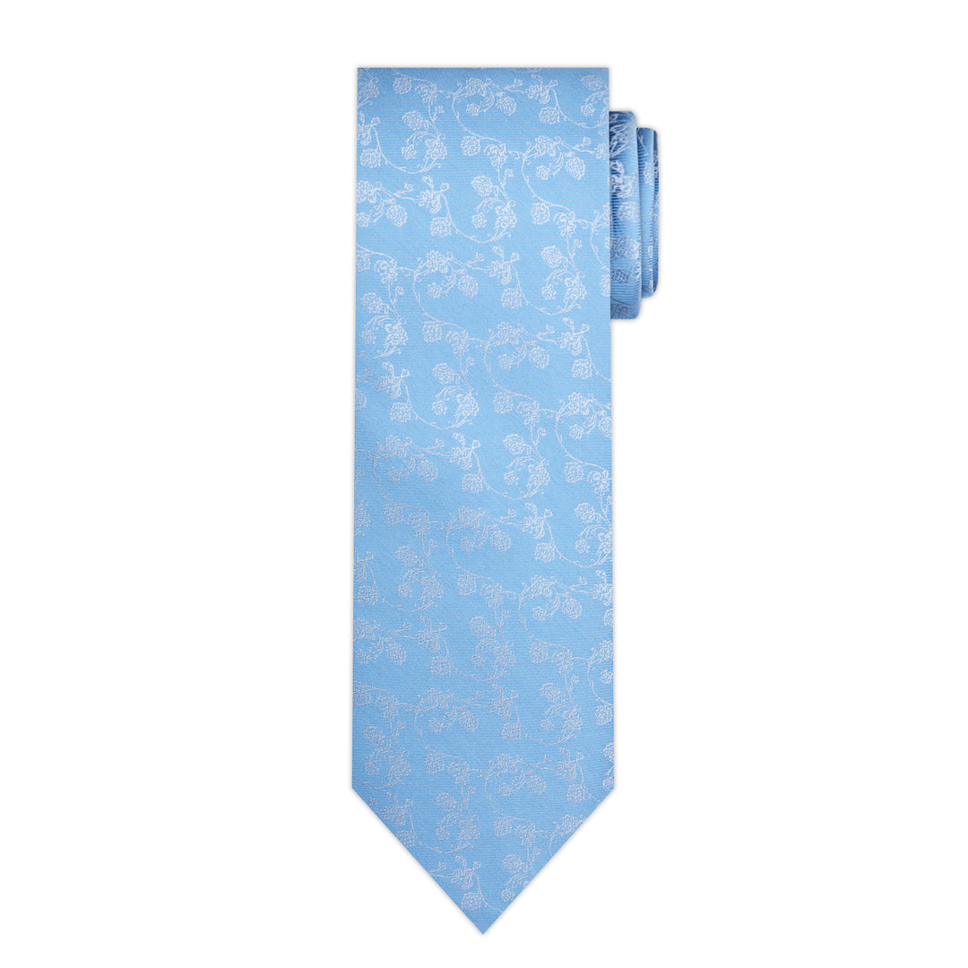 Floral Tie - Blue