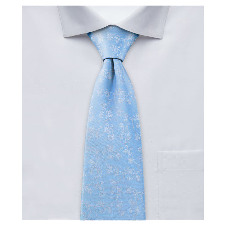 Floral Tie - Blue