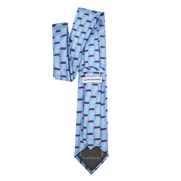 Checkered Tie - Gray