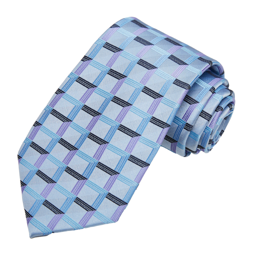 Checkered Tie - Gray
