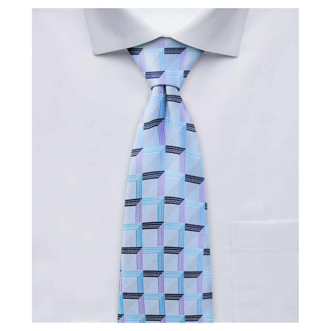 Checkered Tie - Gray