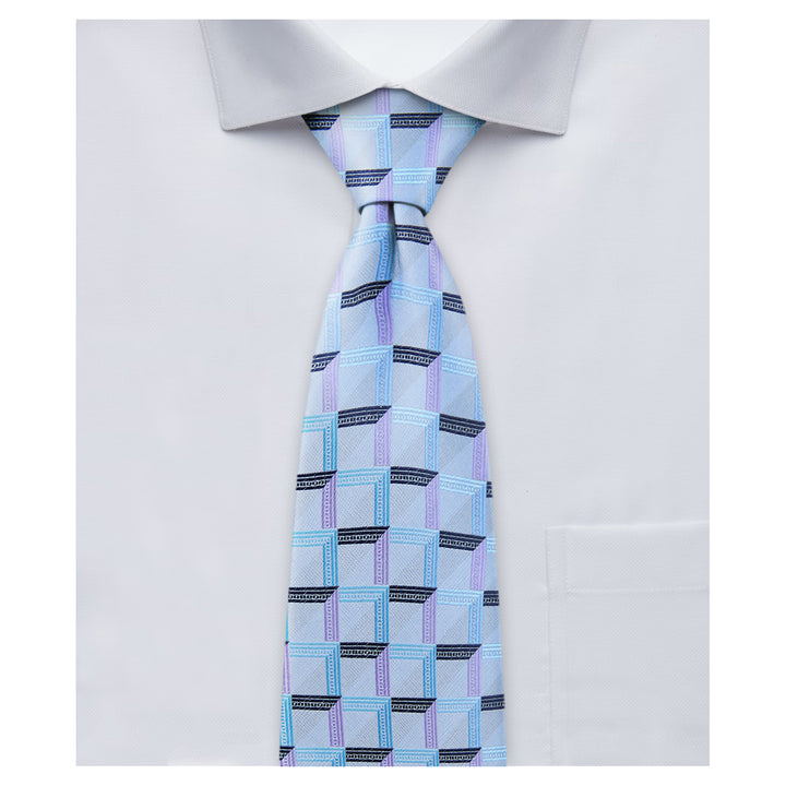Checkered Tie - Gray