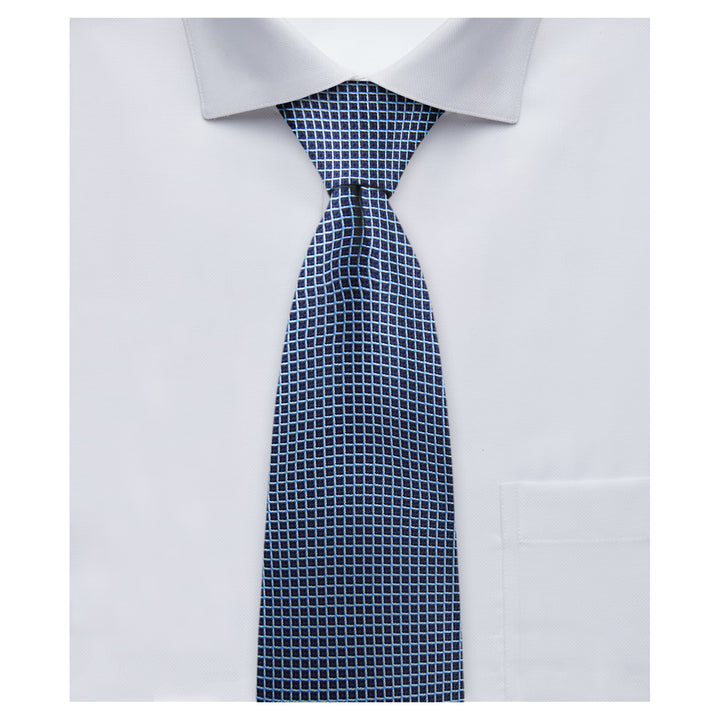 Dotted Squares Tie - Black Blue