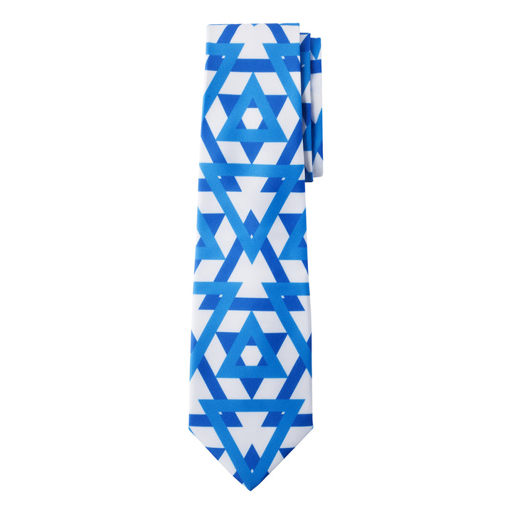 Israel Flag Star of David Tie - Light Blue
