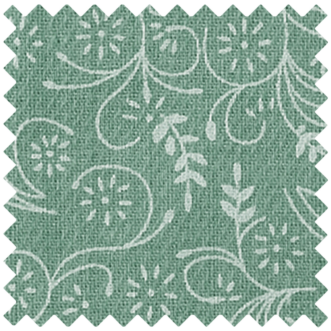 Cotton Floral Tie - Dusty Sage