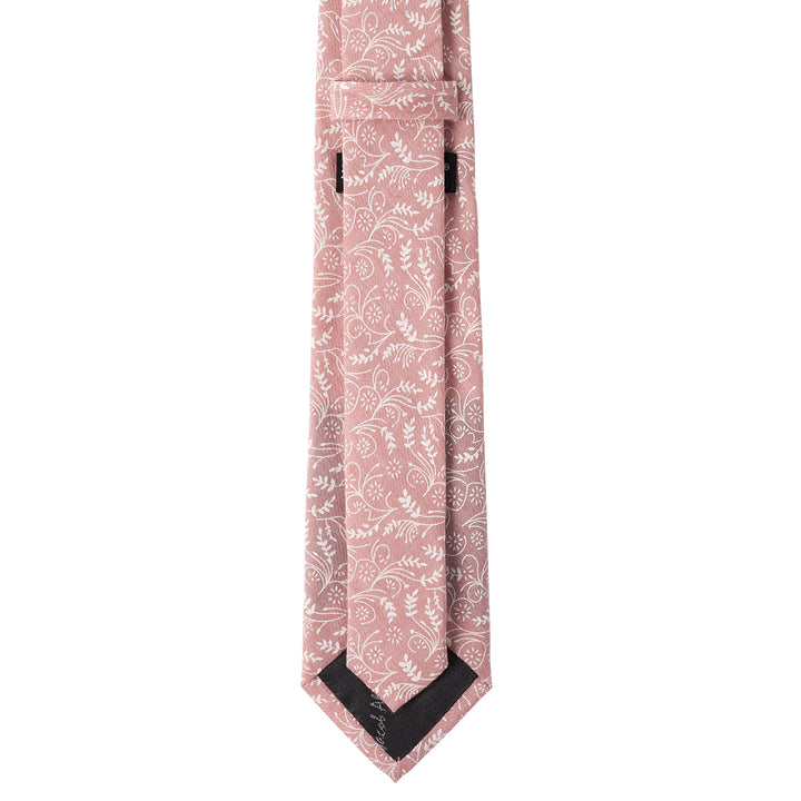 Floral Extra Long Tie - Dusty Rose