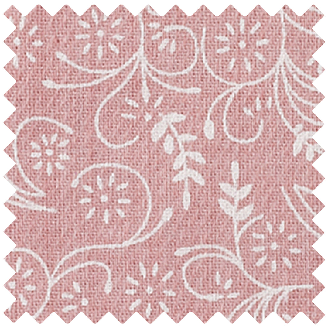 Cotton Floral Tie - Dusty Rose