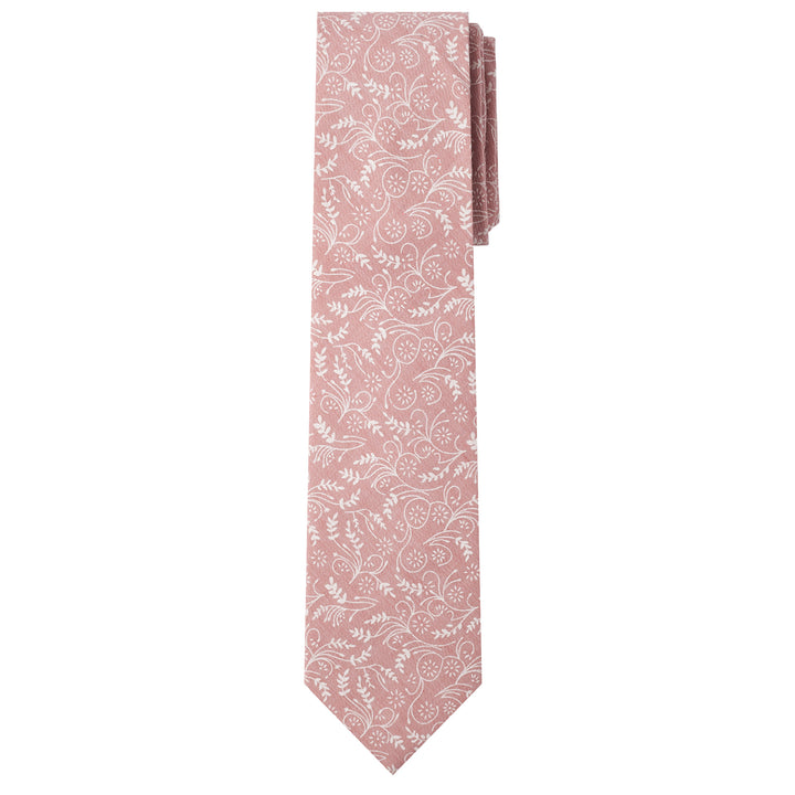 Floral Extra Long Tie - Dusty Rose
