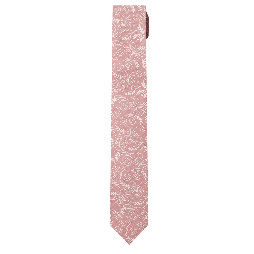 Kids' Prep Floral Tie - Dusty Rose