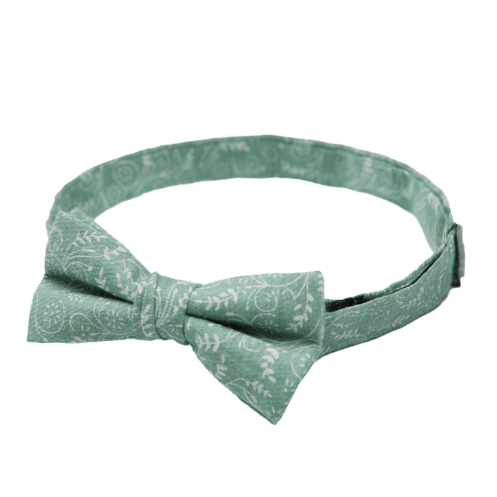 Kids' Floral Banded Bow Tie - Dusty Sage
