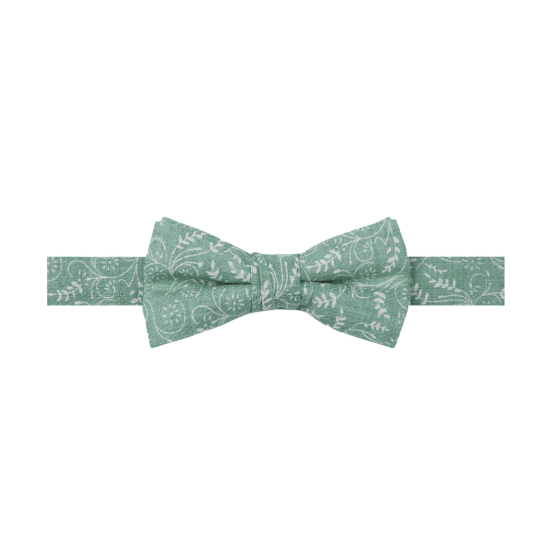 Kids' Floral Banded Bow Tie - Dusty Sage