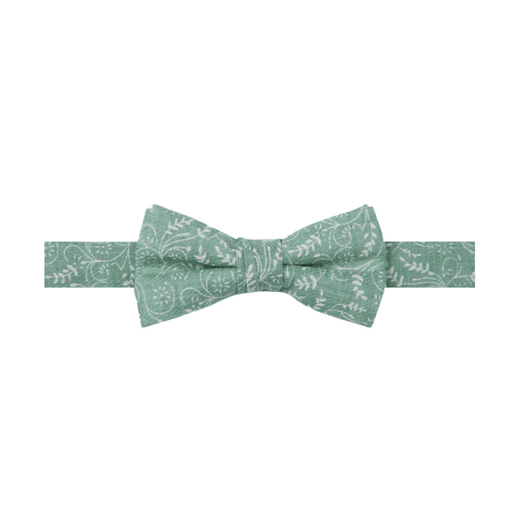 Kids' Floral Banded Bow Tie - Dusty Sage