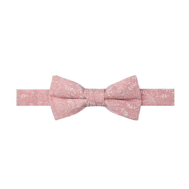 Kids' Floral Banded Bow Tie - Dusty Rose