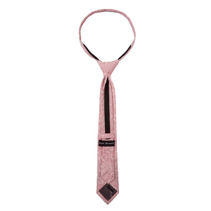 Kids' Floral 14" Zipper Tie - Dusty Rose